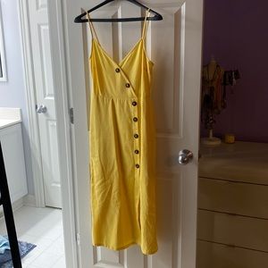 Yellow Midi Dress